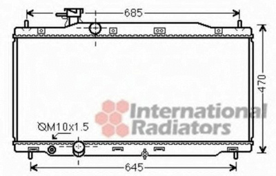 VAN WEZEL 25002241 -  Радиатор, охлаждение двигателя